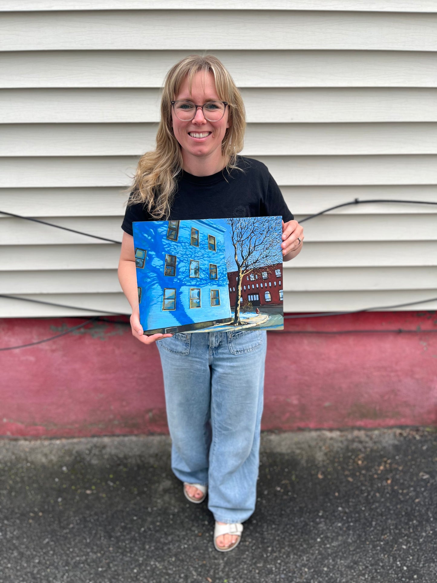 “Blue Shadows Blue Sky” Original Painting