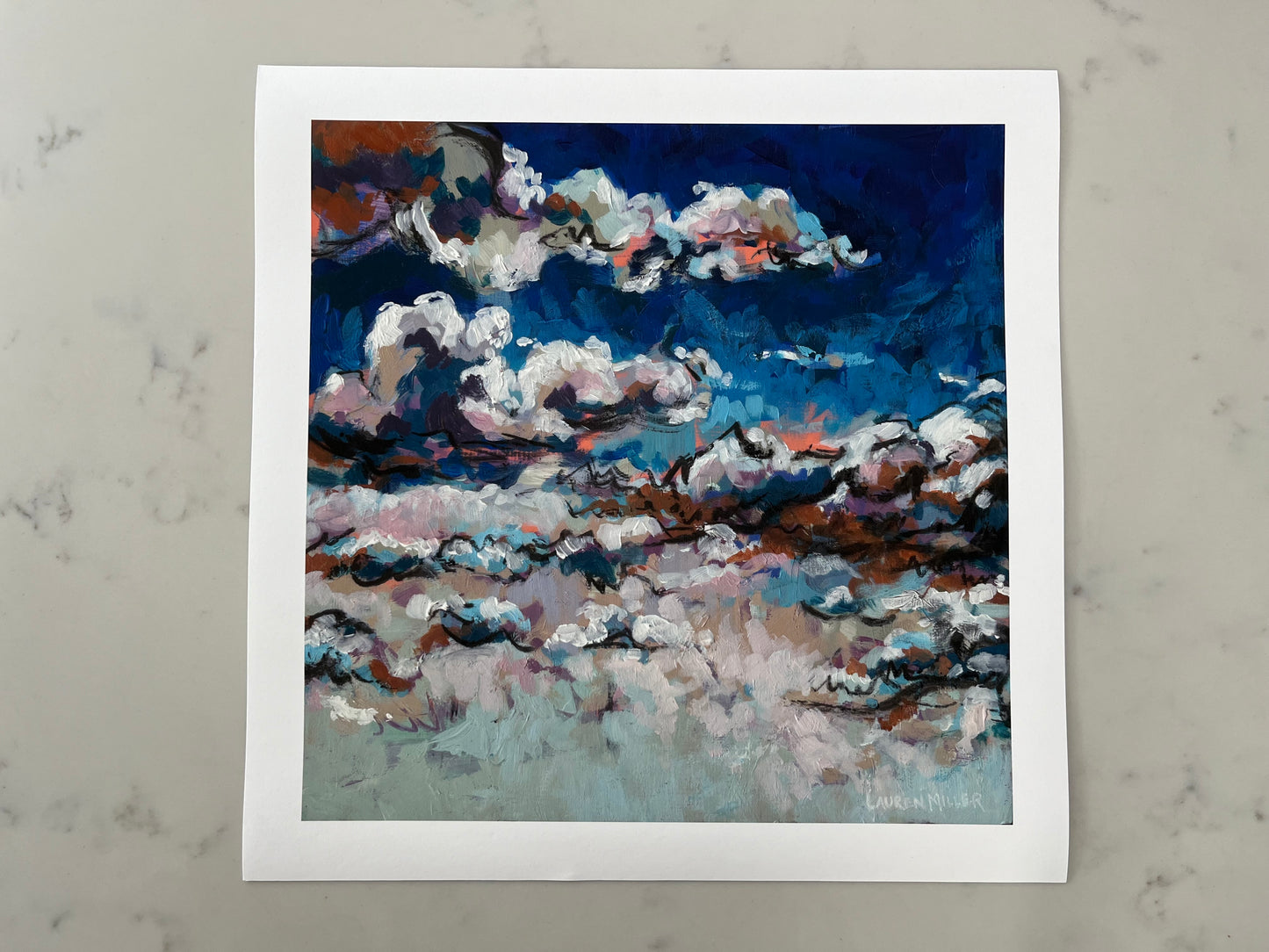 “Up in the Clouds” Paper Print