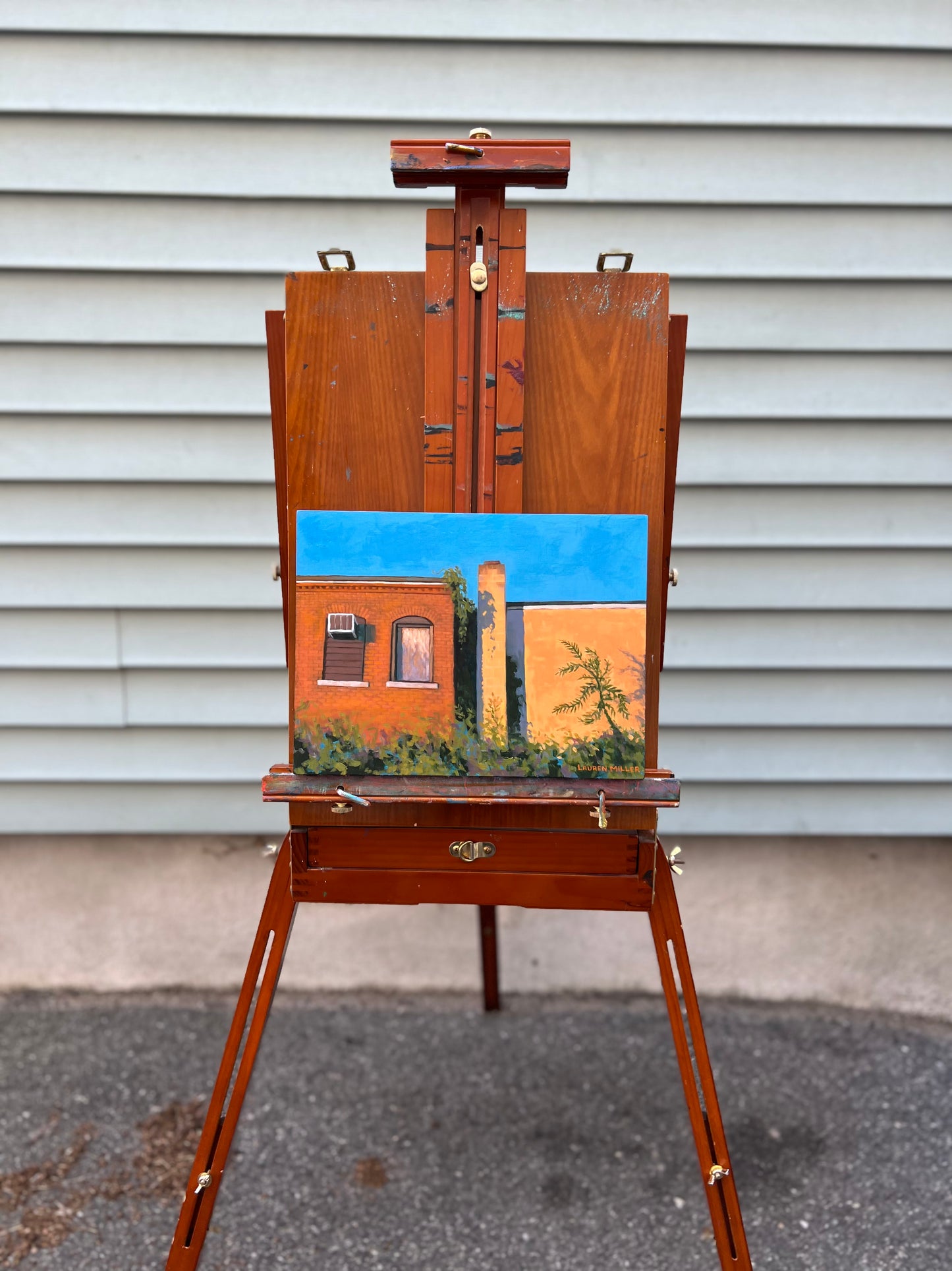 “Malden Bike Path” Original Painting
