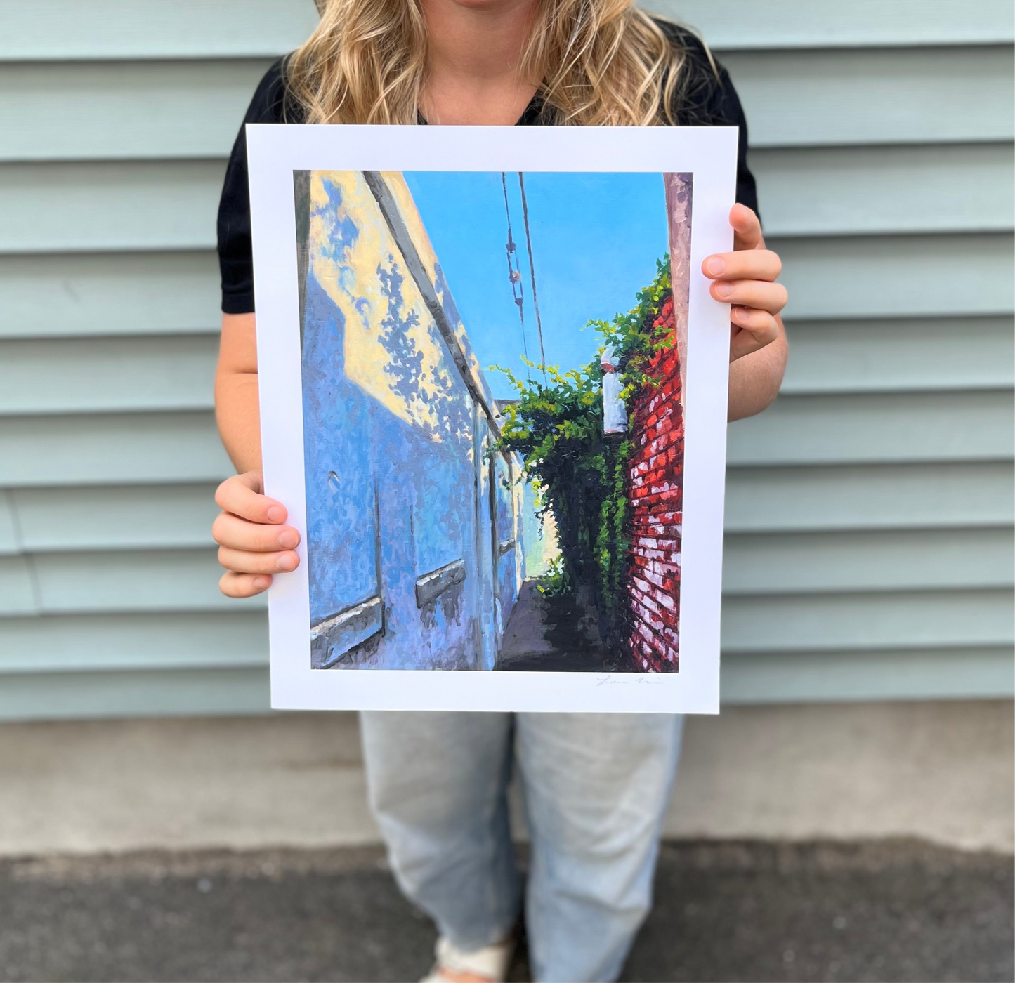 “Bent Street Alleyway” Paper Print