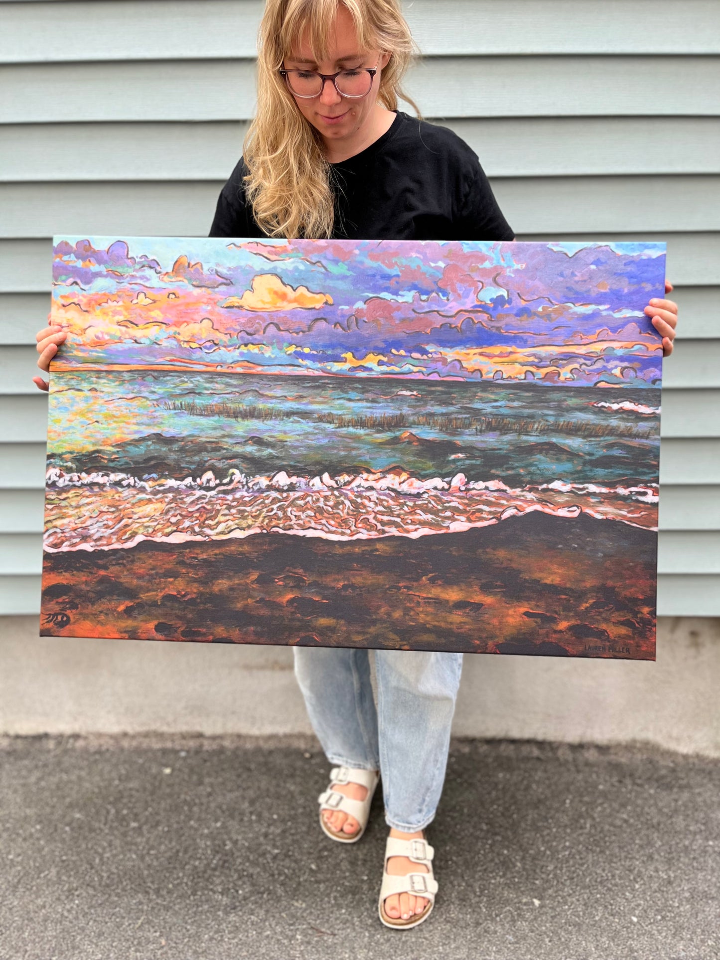 “Sunset Over the Sound” Canvas Print