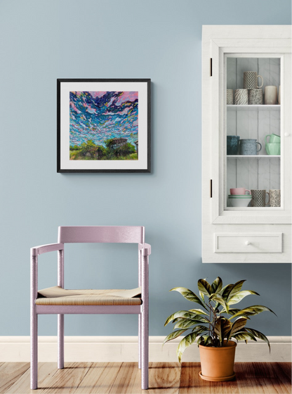 “Dusk at Grandpa's Farm” Paper Print