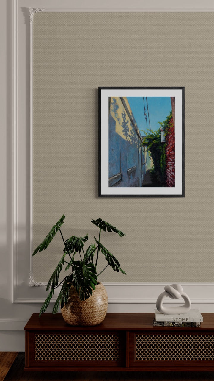 “Bent Street Alleyway” Paper Print