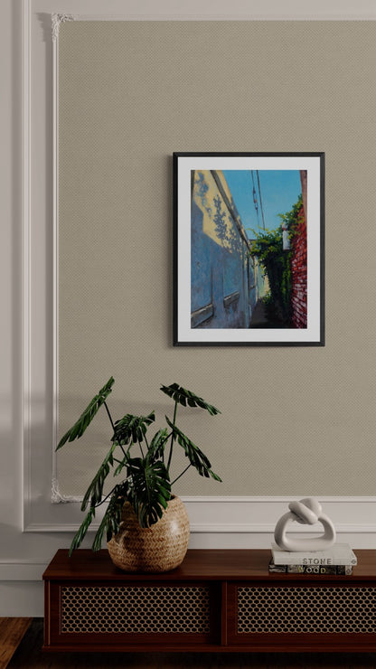 “Bent Street Alleyway” Paper Print