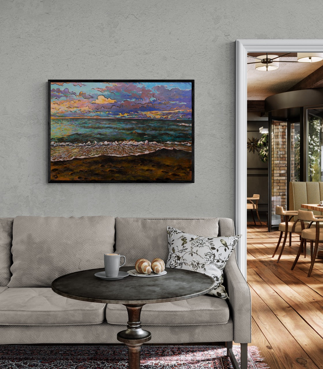 “Sunset Over the Sound” Canvas Print