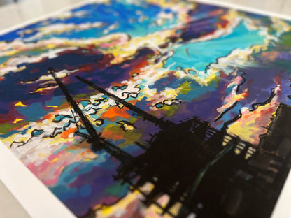 “Unending Construction at Kendall Square” Paper Print