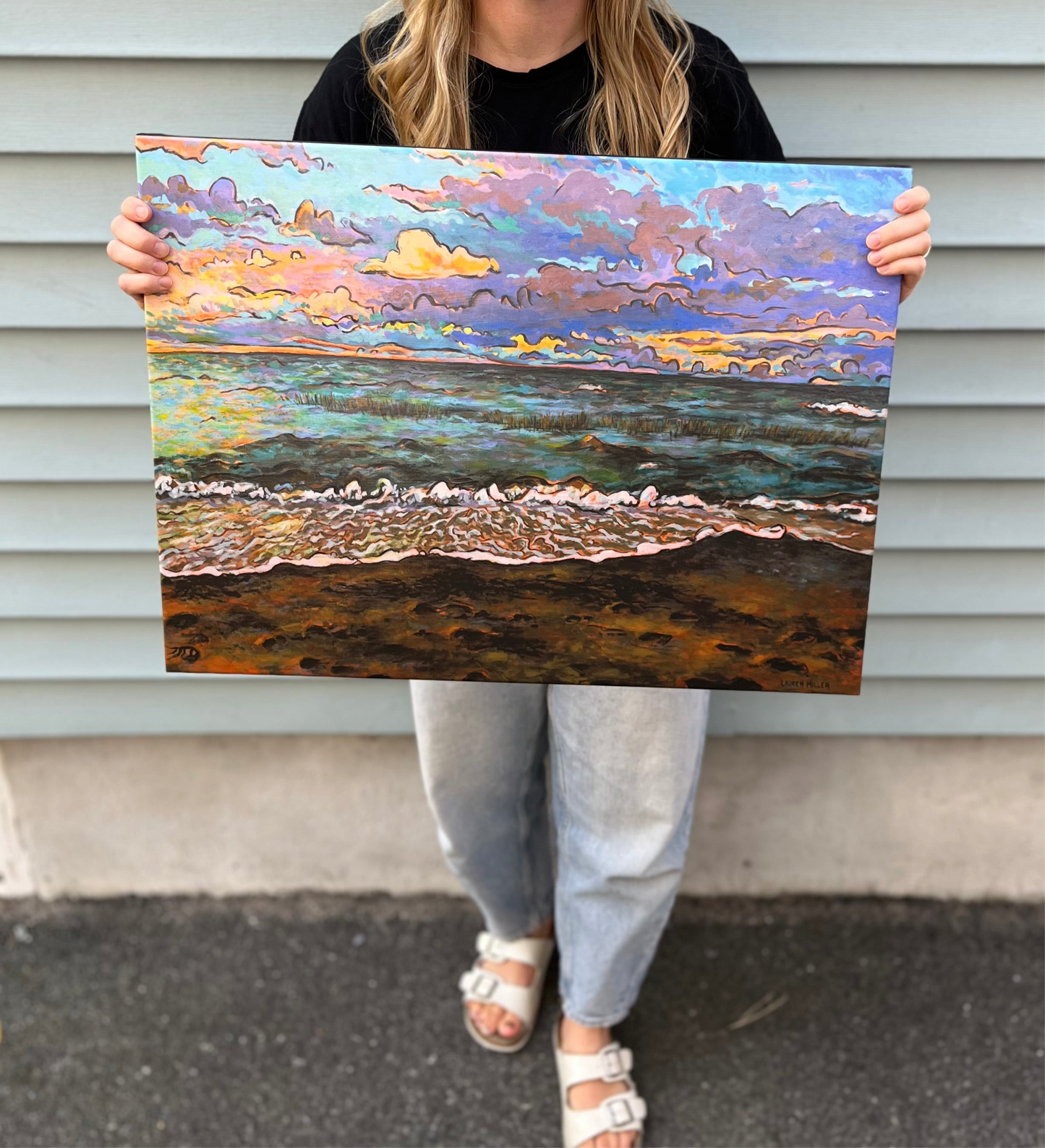 “Sunset Over the Sound” Canvas Print