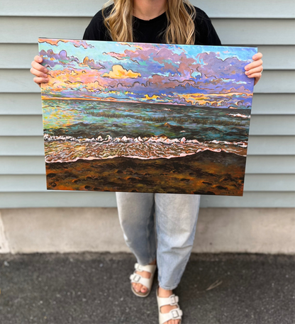 “Sunset Over the Sound” Canvas Print