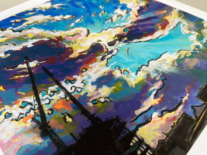 “Unending Construction at Kendall Square” Paper Print