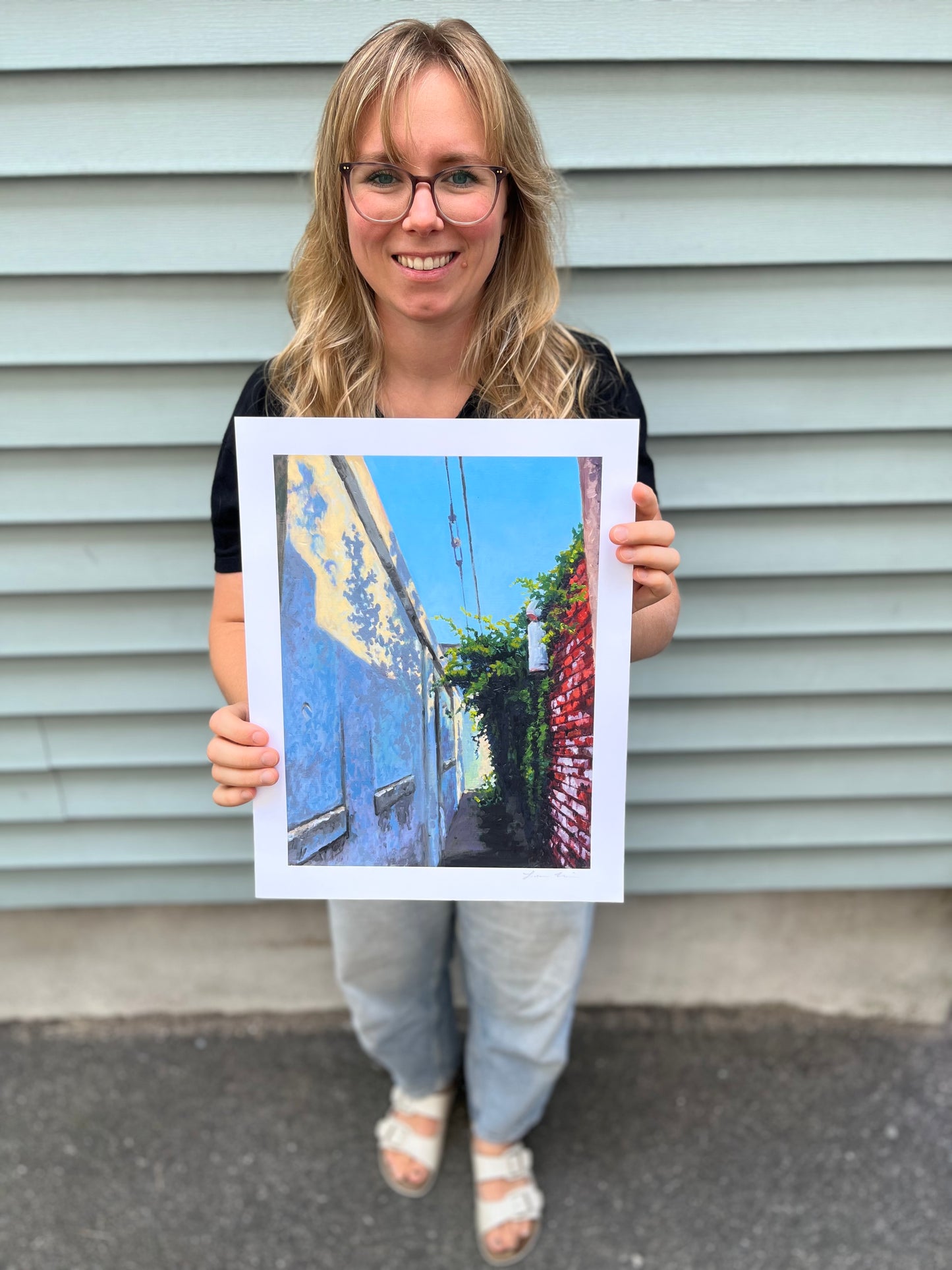 “Bent Street Alleyway” Paper Print