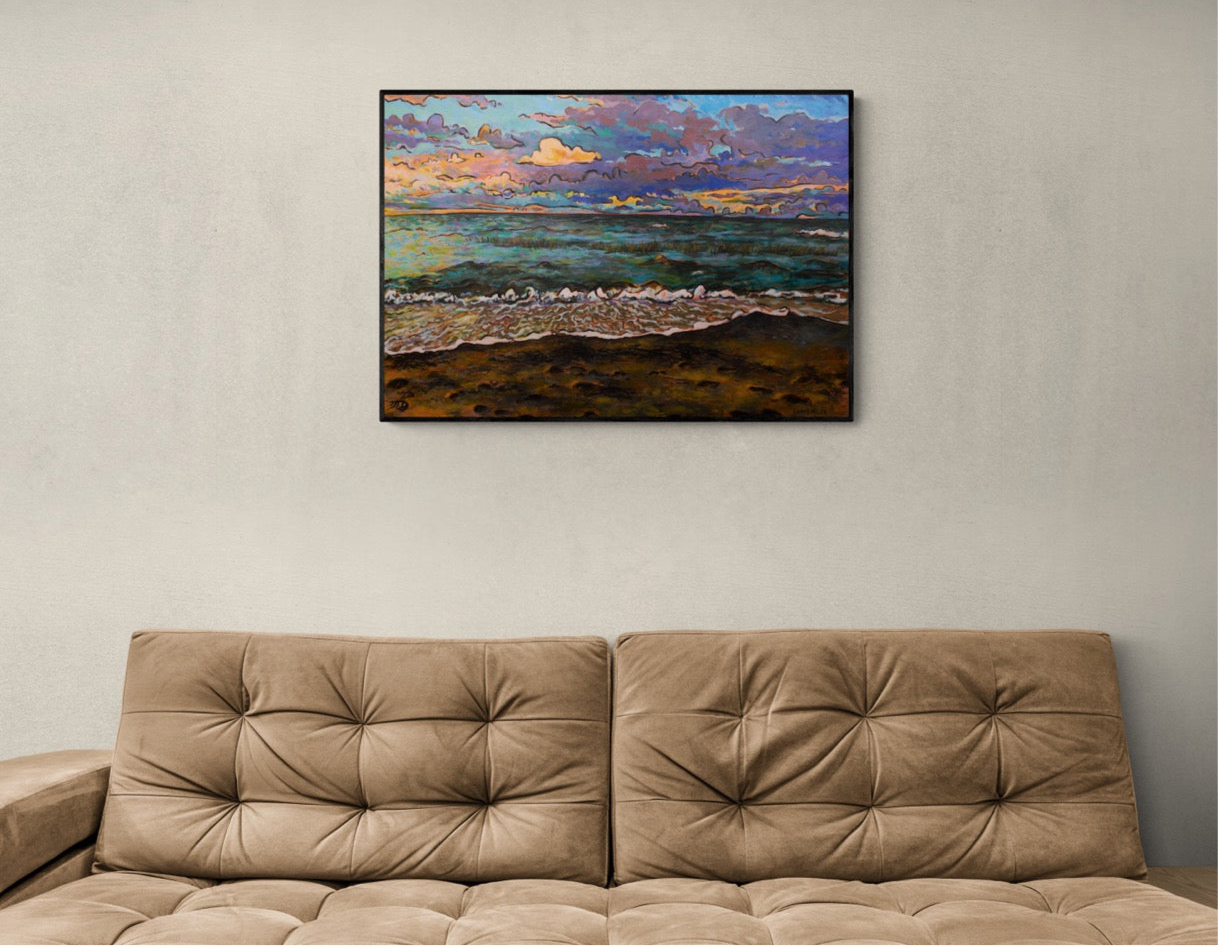 “Sunset Over the Sound” Canvas Print