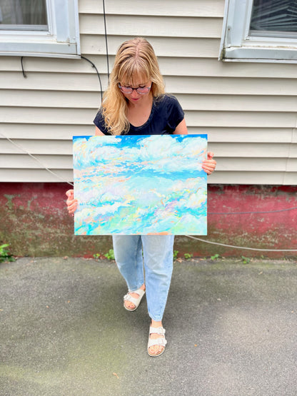 “Floating on the Clouds” Original Painting