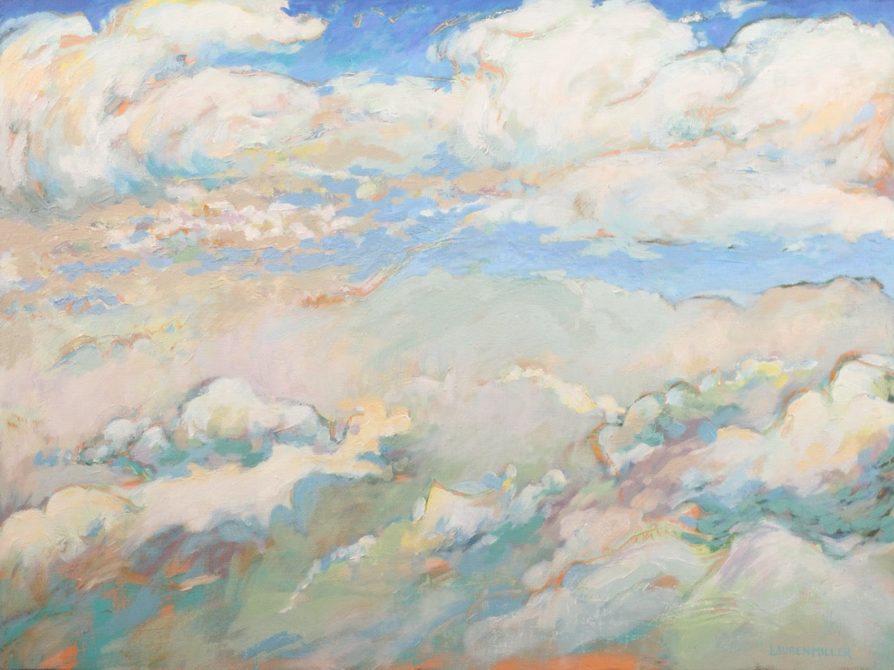 “Floating on the Clouds” Original Painting