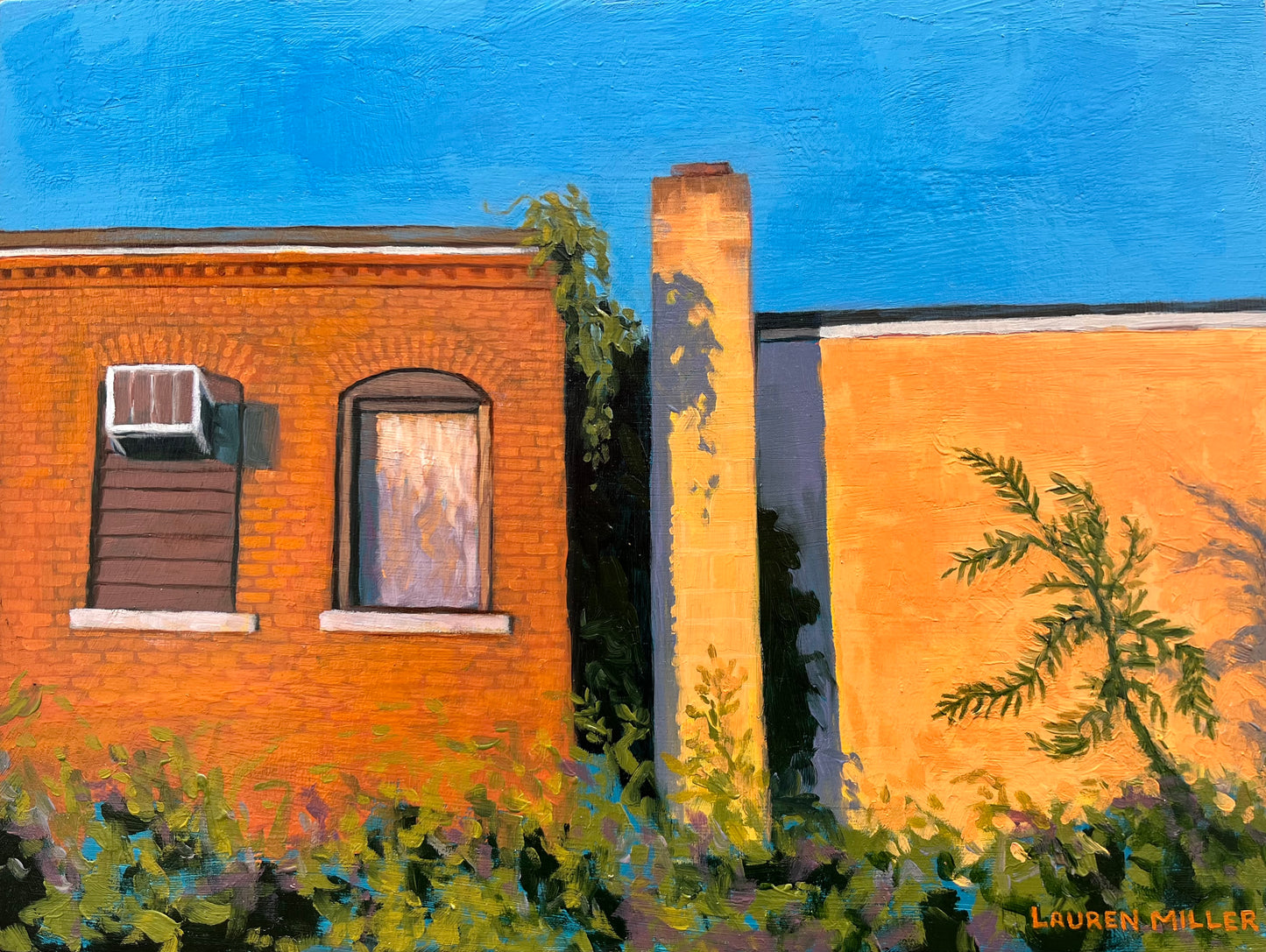 “Malden Bike Path” Original Painting