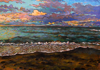 “Sunset Over the Sound” Canvas Print
