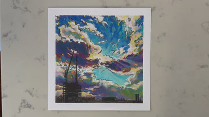 “Unending Construction at Kendall Square” Paper Print