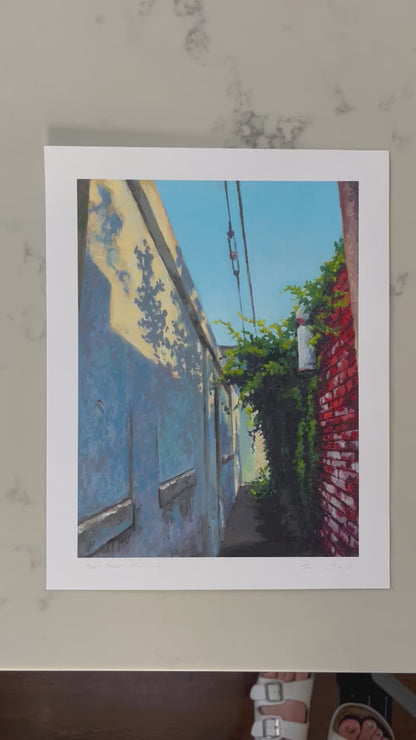 “Bent Street Alleyway” Paper Print